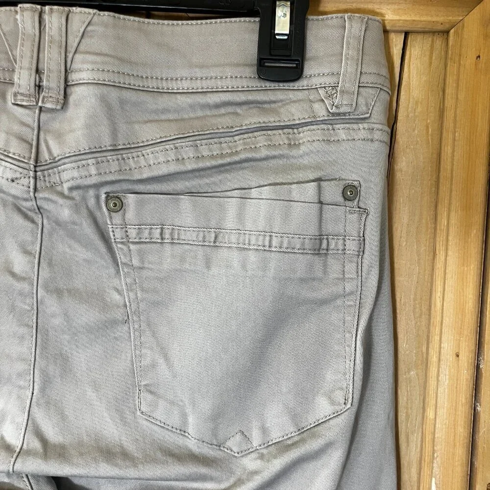 Democracy Womens Ab Solution Technology High Rise Denim Jeans Sz 14 Beige AN EXC